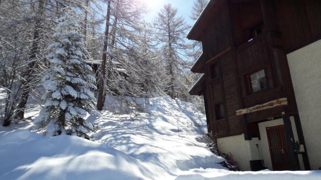 Chalet Les Arolles 莱索尔 外观 照片